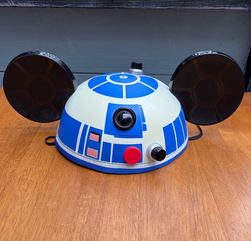 Disney Parks Star Wars R2-D2 Mickey Mouse Ears Hat One Size Lucasfilm NWT
